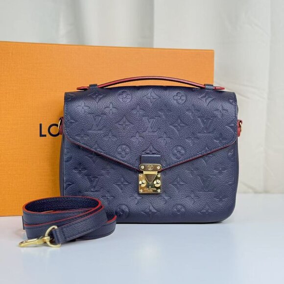 Louis Vuitton Blue Empreinte Metis Shoulder Bag - Picture 2 of 10